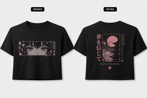 Crop Top Personalizzato Streetwear, Anime & Gaming