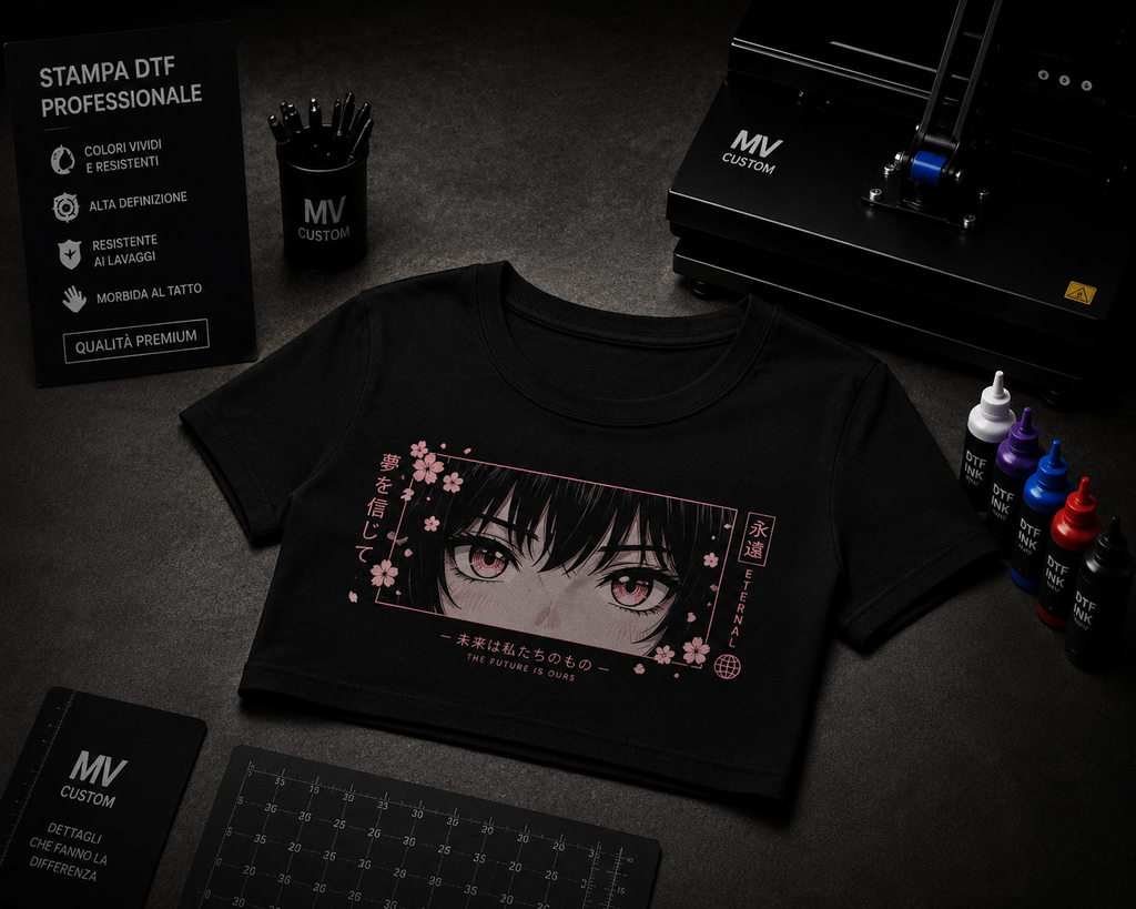 Crop Top Personalizzato Streetwear, Anime & Gaming