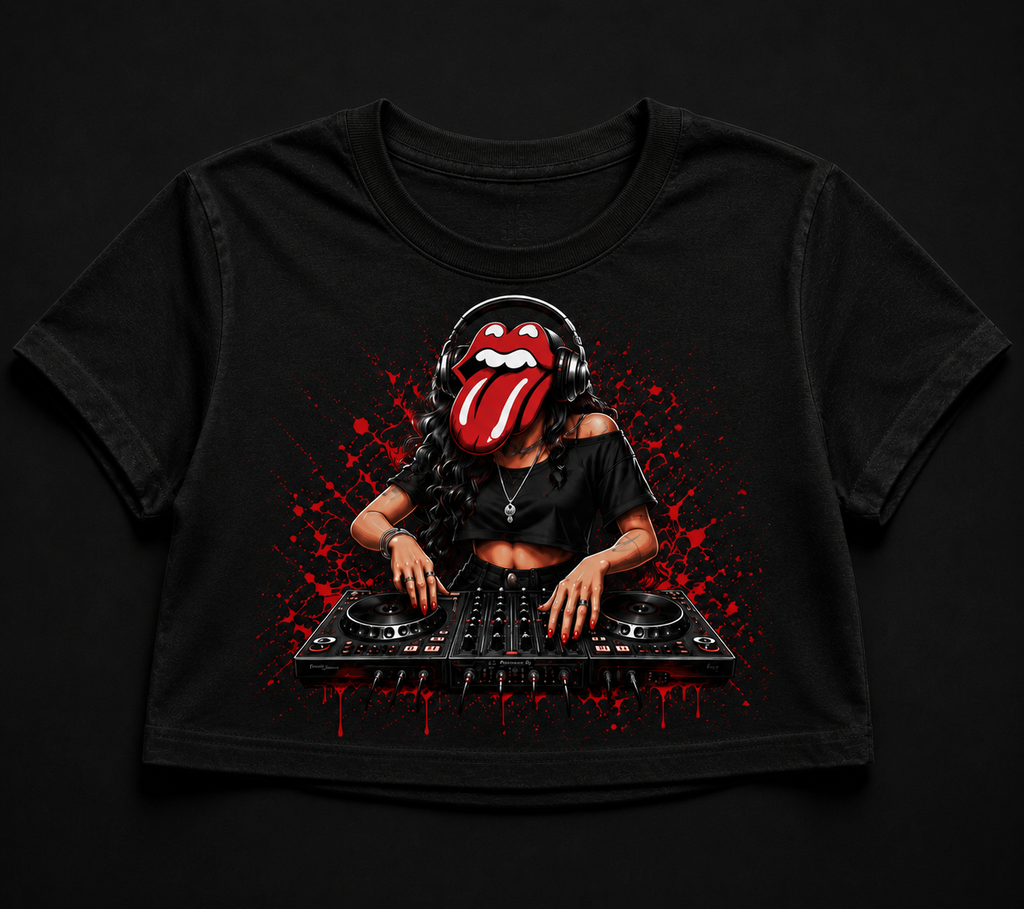 Crop Top Personalizzato Musica