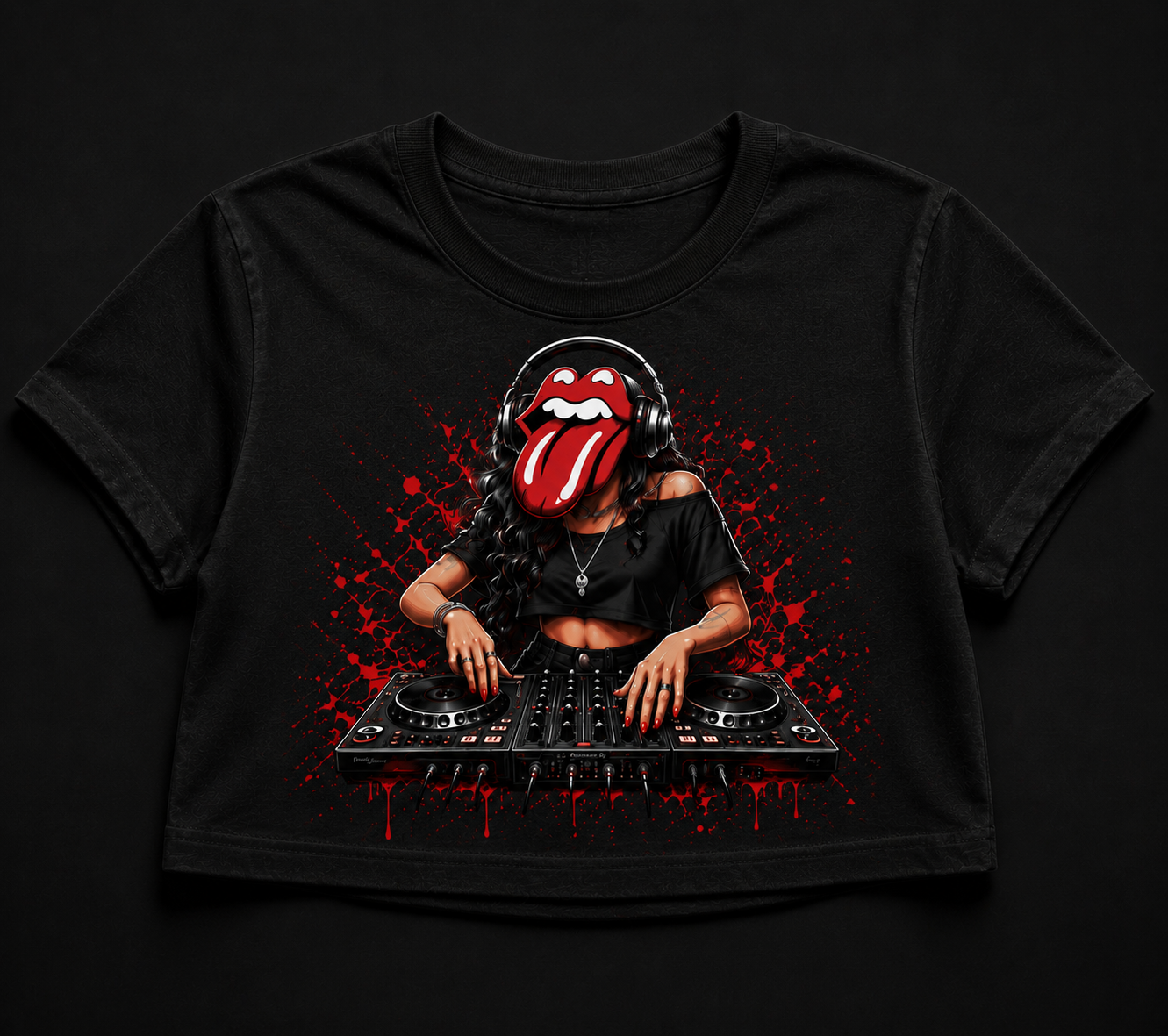 Crop Top Personalizzato Musica