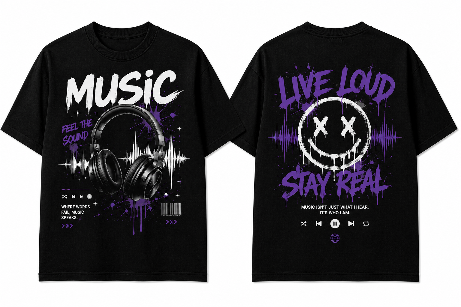 T-shirt Personalizzata Musica