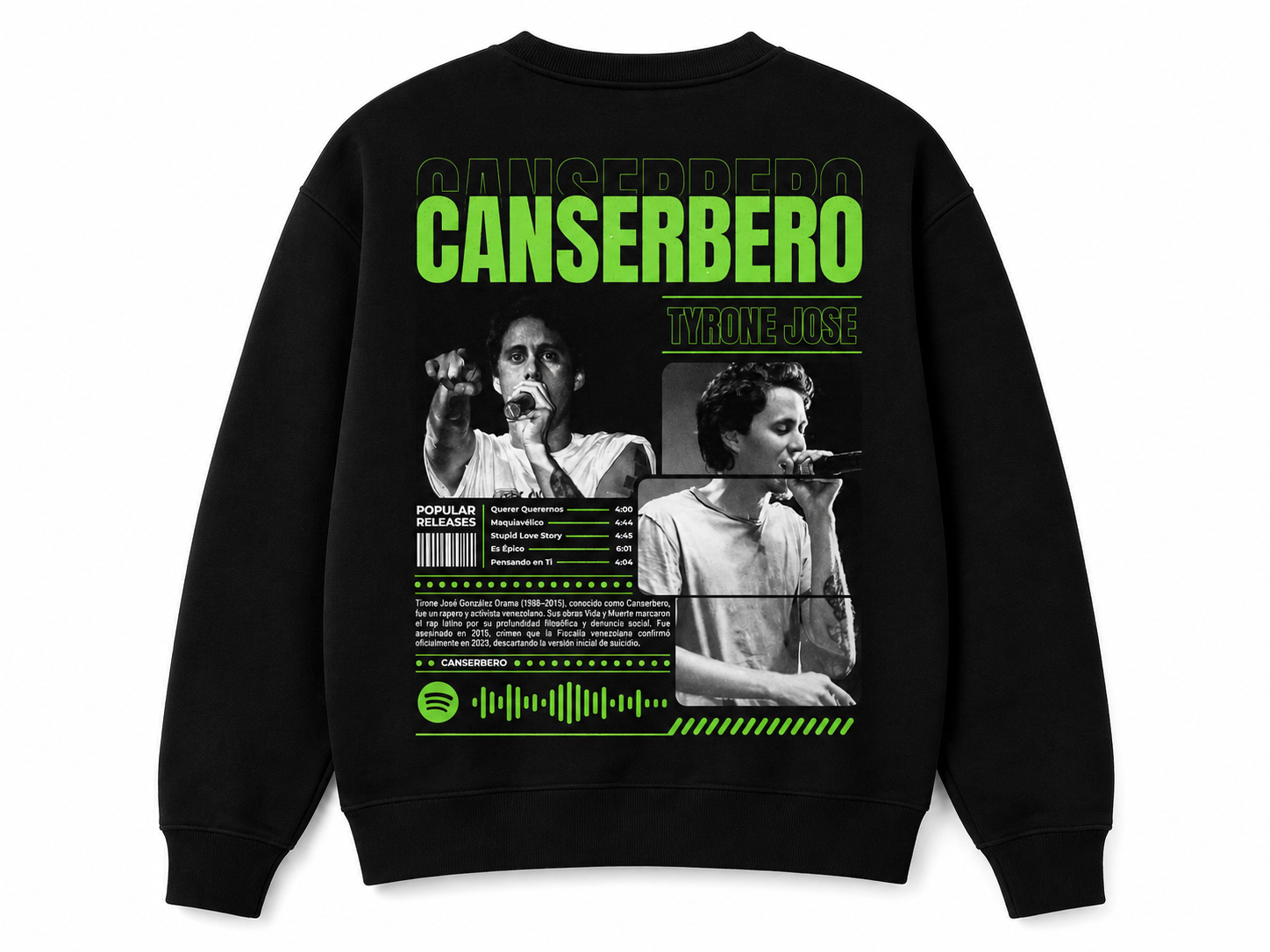Sweatshirt Personalizzata Musica