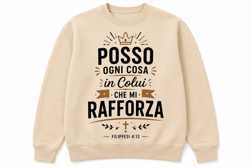 Sweatshirt Personalizzata con Testo