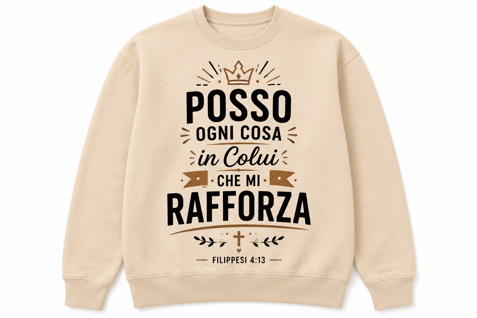 Sweatshirt Personalizzata con Testo