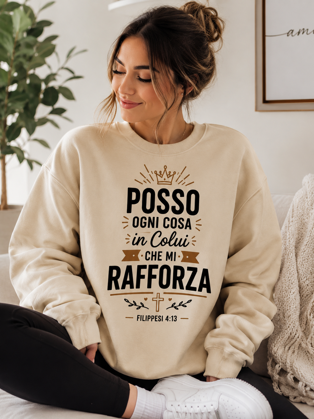 Sweatshirt Personalizzata con Testo