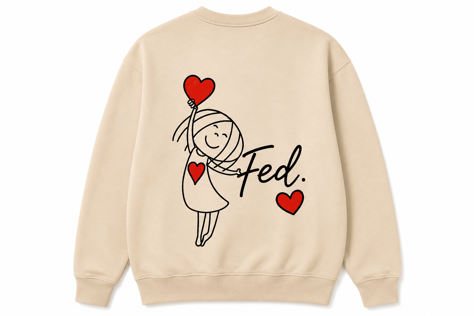 Sweatshirt Personalizzata con Testo